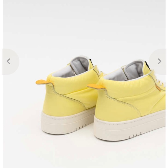 ONCEPT Los Angeles High top Sneakers Pale Lime New - Picture 3 of 8